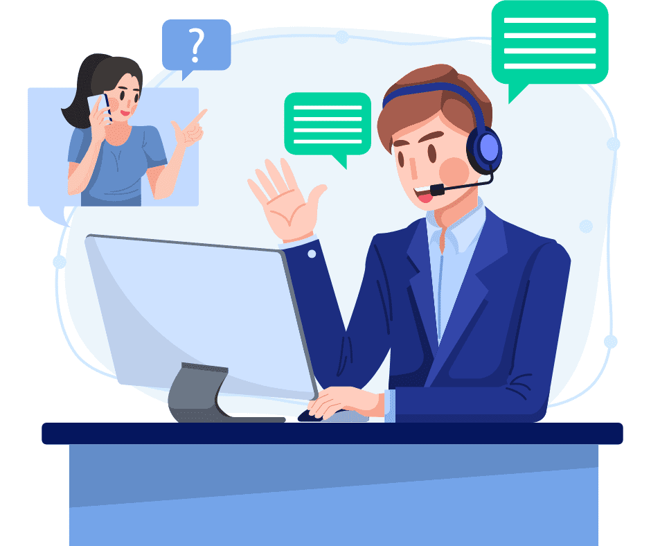 איור שיחה טלפונית