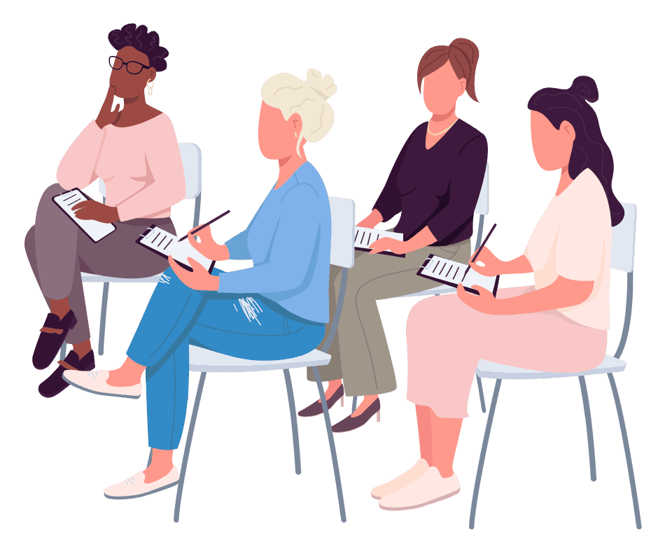 קבוצת נשים כותבות