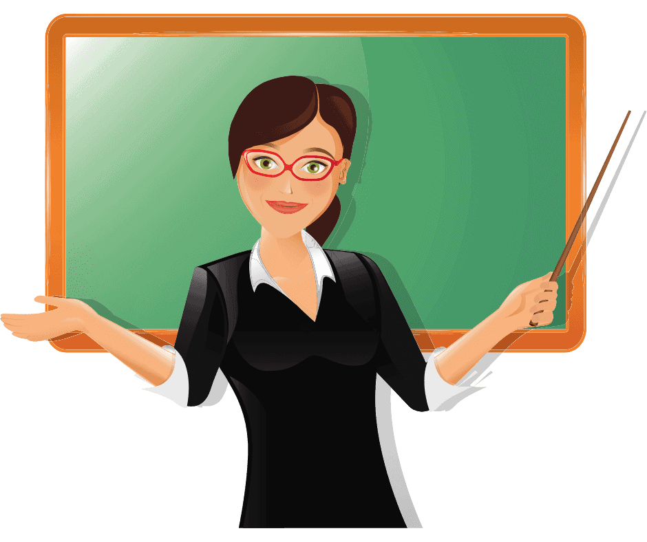 איור מורה מלמדת