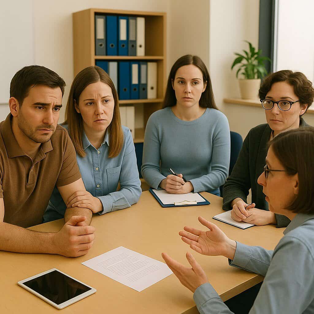 הורים בועדה בבית הספר