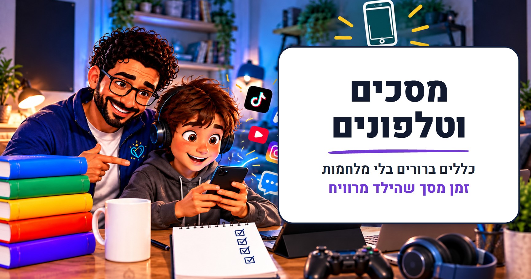 מסכים וטלפונים